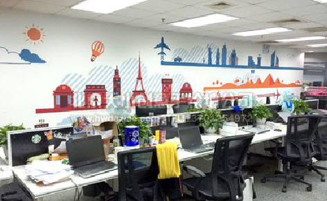 徐州教你设计办公室墙绘的方法。
